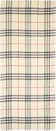 Burberry Check Lightweight Wool Scarf