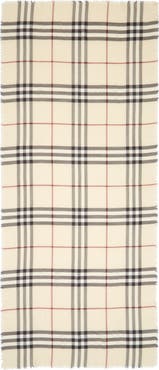Burberry Check Lightweight Wool Scarf