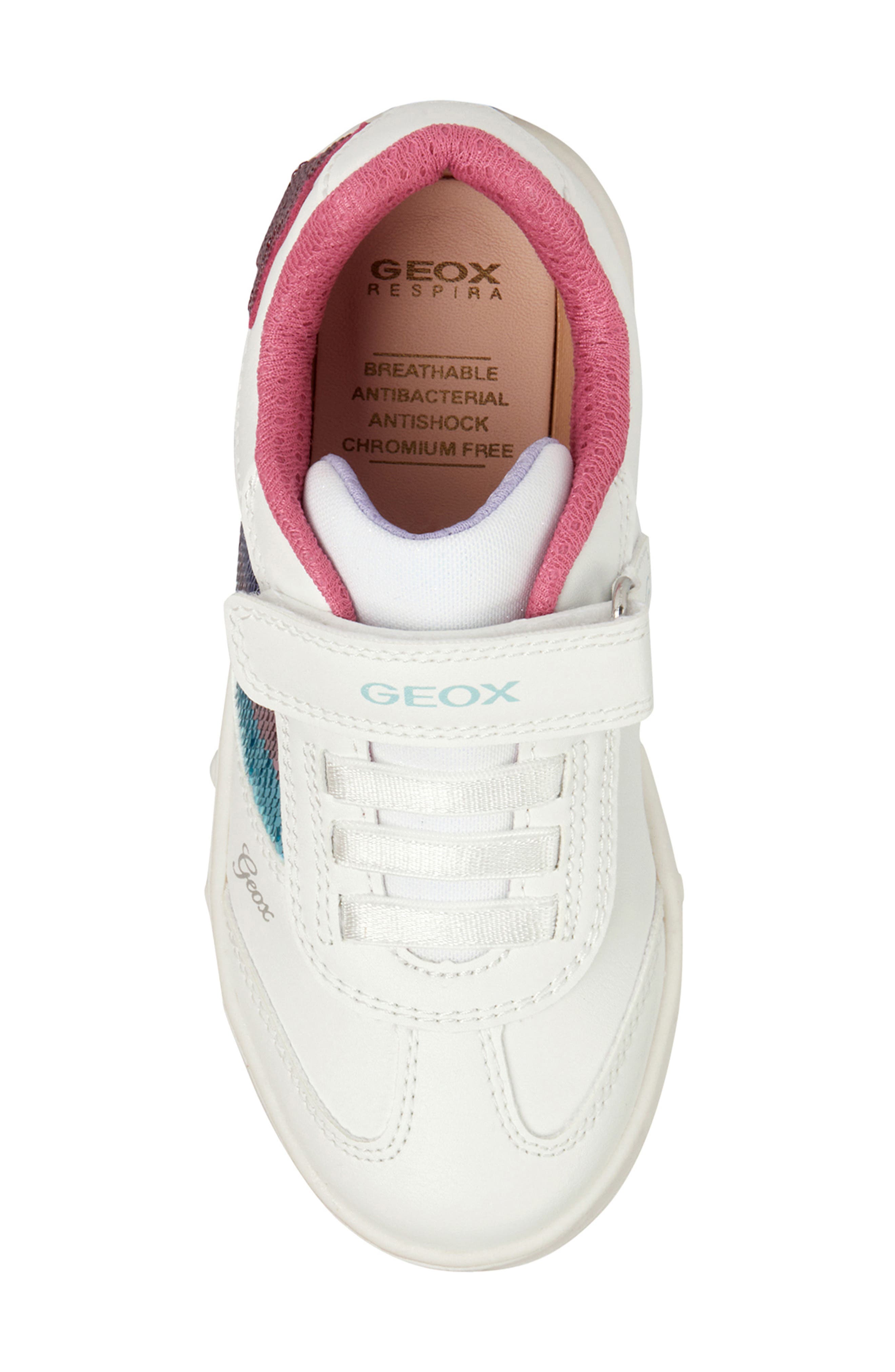 Geox Kids' Skylin Light-Up Sneaker, Alternate, color, 