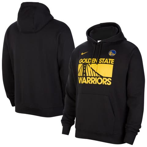 Men's Nike Black Golden State Warriors Courtside Club Pullover Hoodie