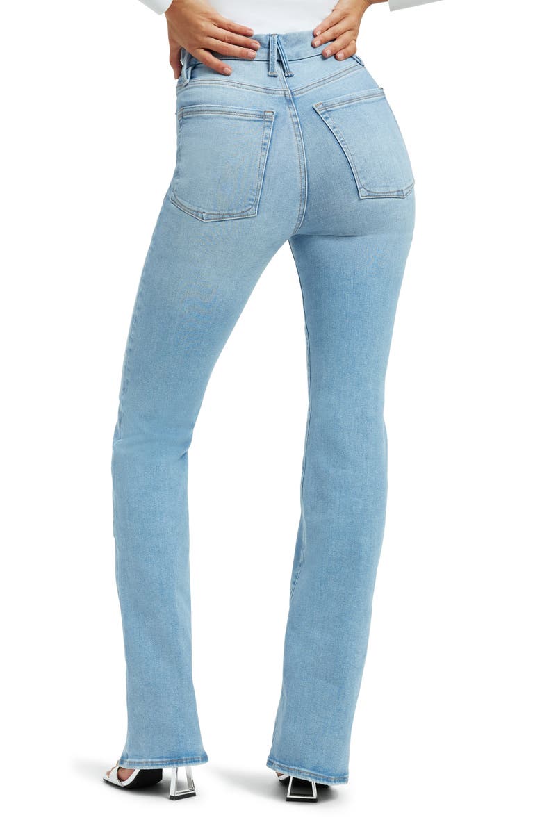 Good American Always Fits Good Classic High Waist Bootcut Jeans, Alternate, color, Indigo448