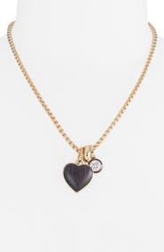 ROXANNE ASSOULIN Mini Simple Wood Heart Pendant Necklace