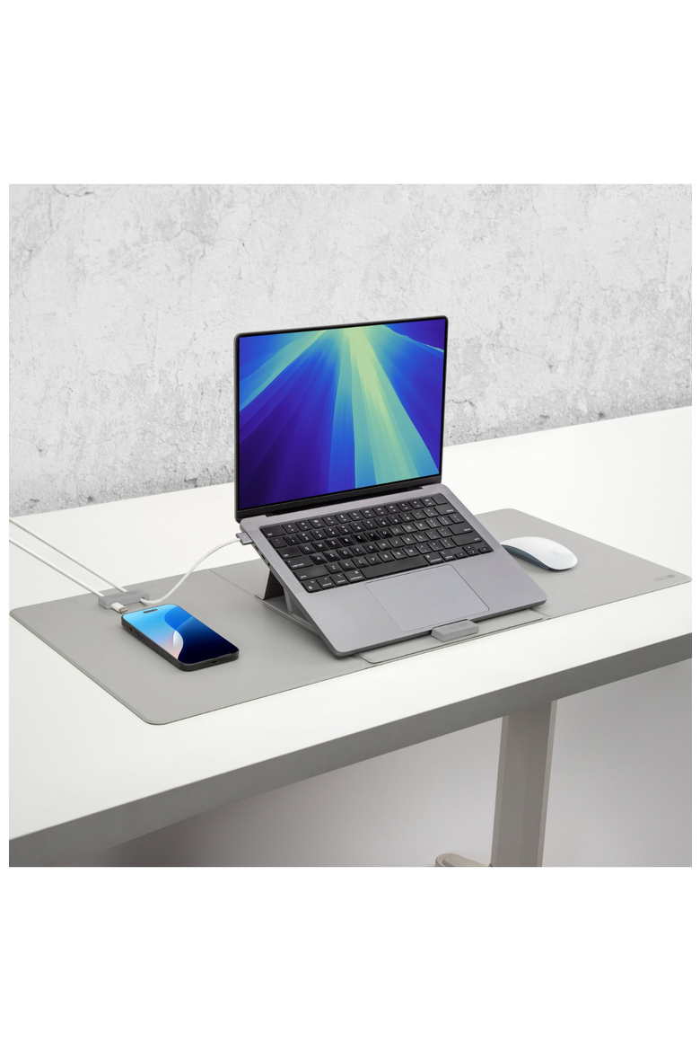 WorkPad Pro with Magentic Stand and Magnetic Cable Manager, Alternate, color, Light Gray