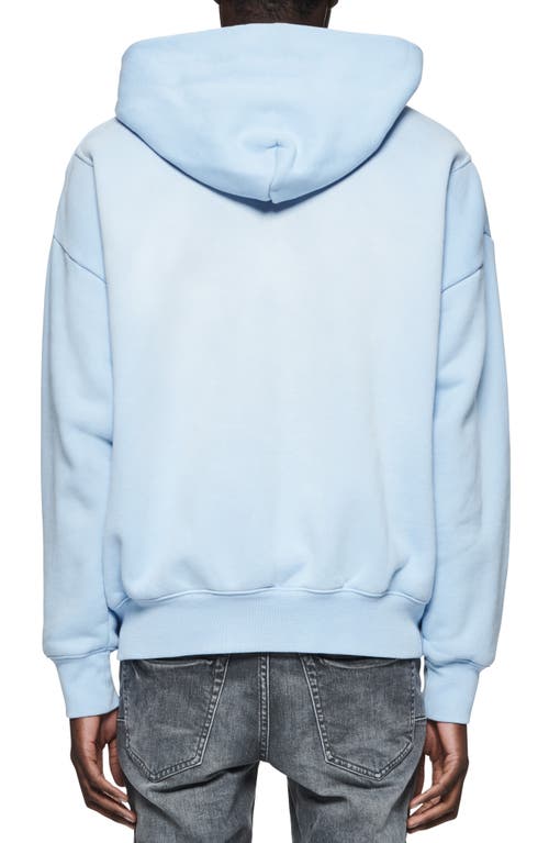 Purple Brand Oversize Heavyweight Fleece Zip Hoodie In Blue