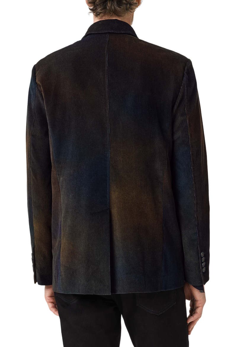 Baylor Cotton Corduroy High Button Blazer, Alternate, color, DARK BROWN