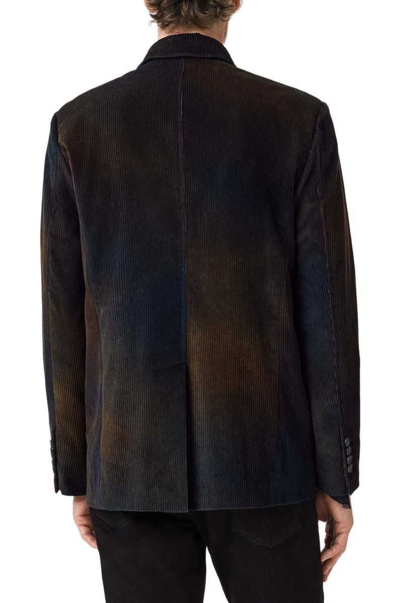 John Varvatos Baylor Cotton Corduroy High Button Blazer, Alternate, color, Dark Brown