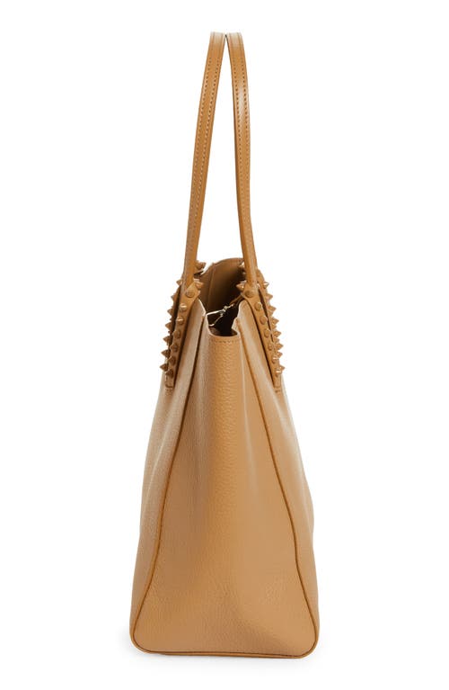Christian Louboutin Cabata Soft Small Tote Bag In Grained Leather In F486 Lionne