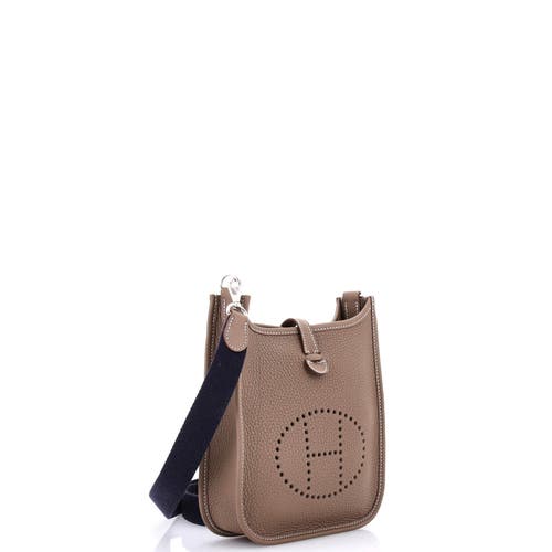 Pre-owned Hermes Hermes Evelyne Bag Gen Iii Clemence Tpm In Brown