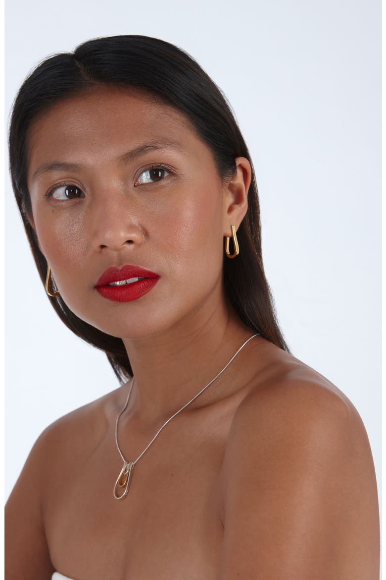 Petal Hoops, Alternate, color, Gold
