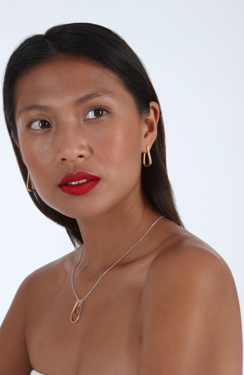 Lucy Quartermaine Petal Hoops, Alternate, color, Gold