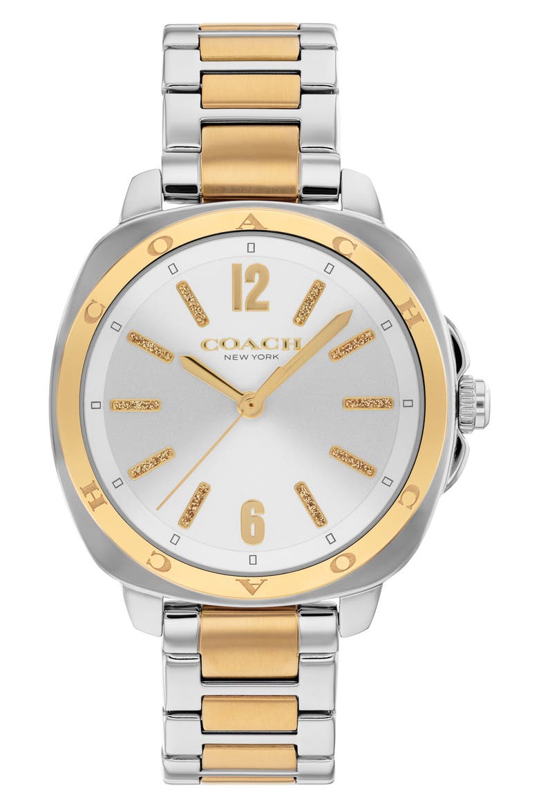 Kitt Bracelet Watch, 34mm, Main, color, SILVER AND GOLD