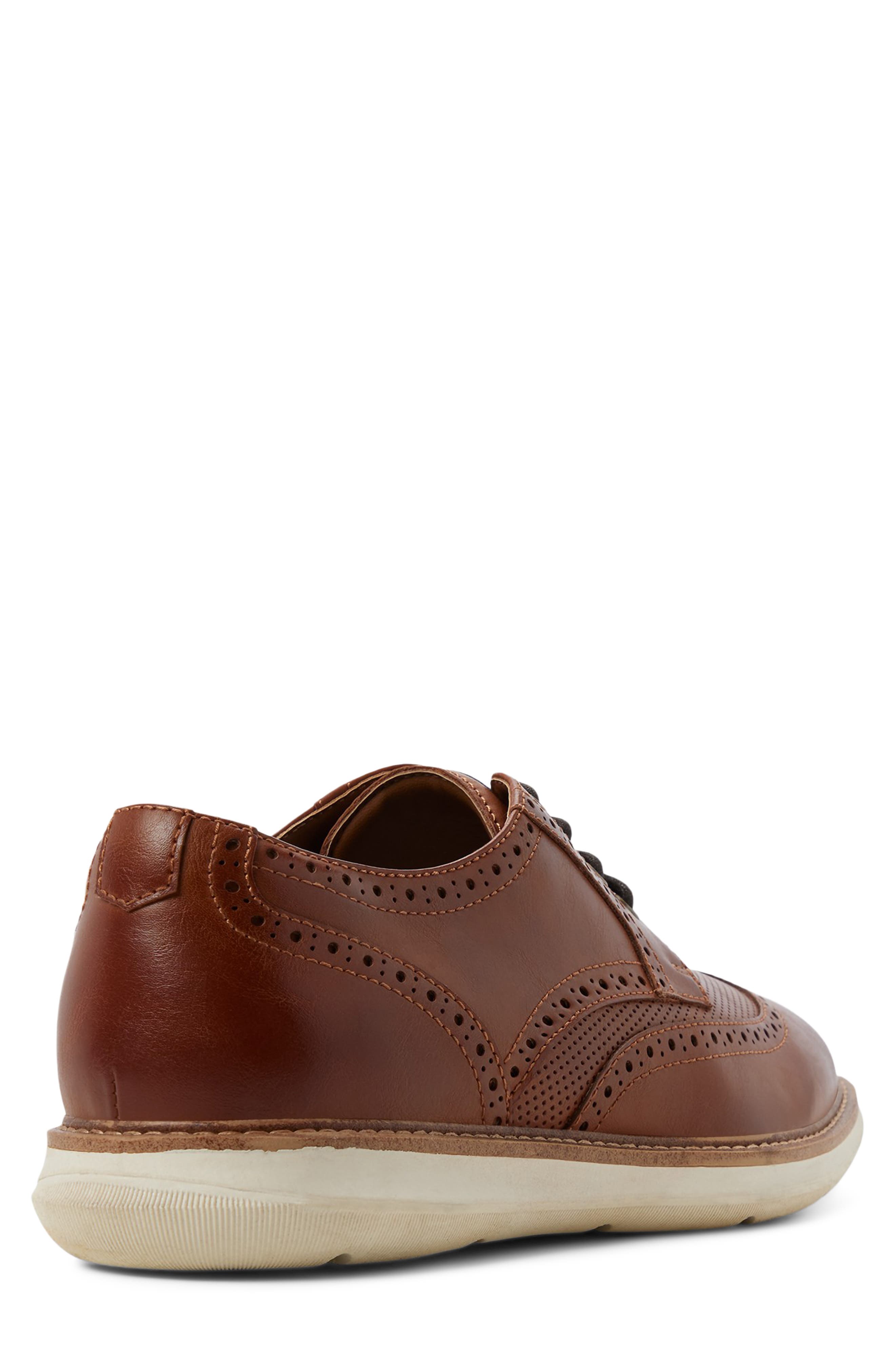 ALDO Dominik Wingtip Derby, Alternate, color, Cognac