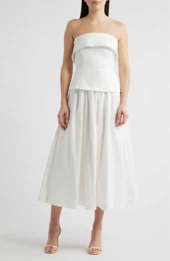 Arden Strapless Mixed Media Dress