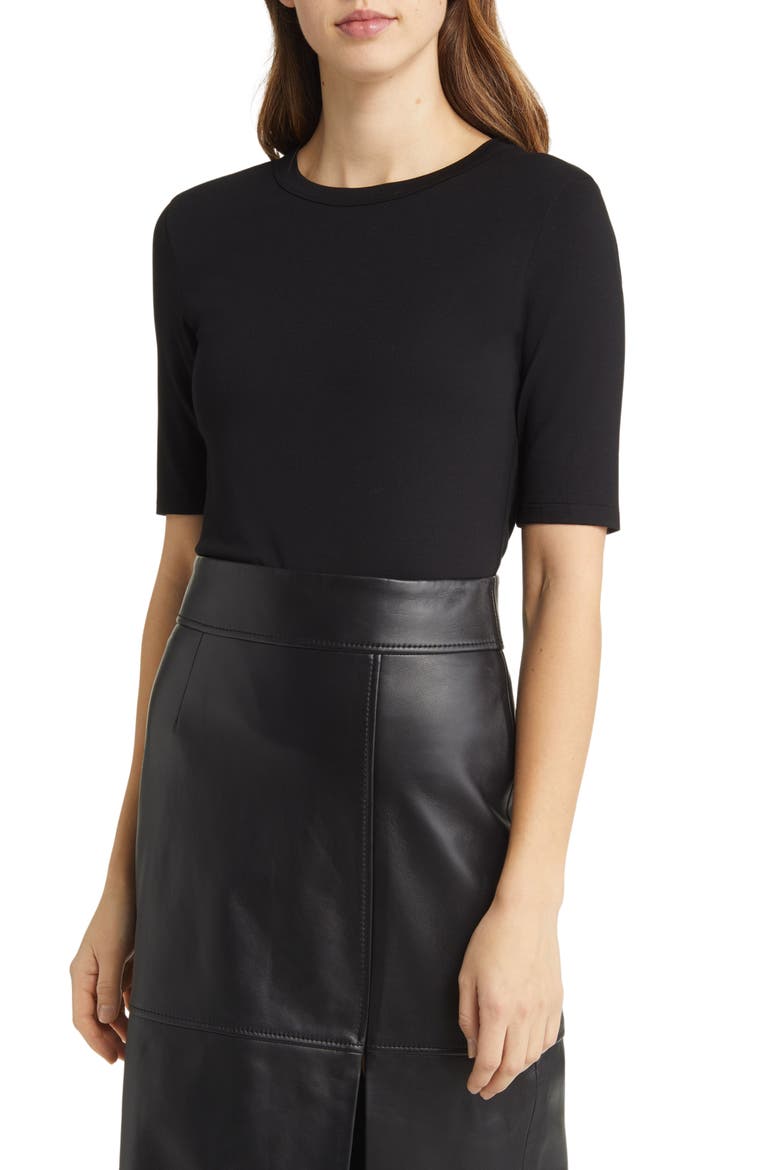 Efita Short Sleeve T-Shirt, Main, color, BLK