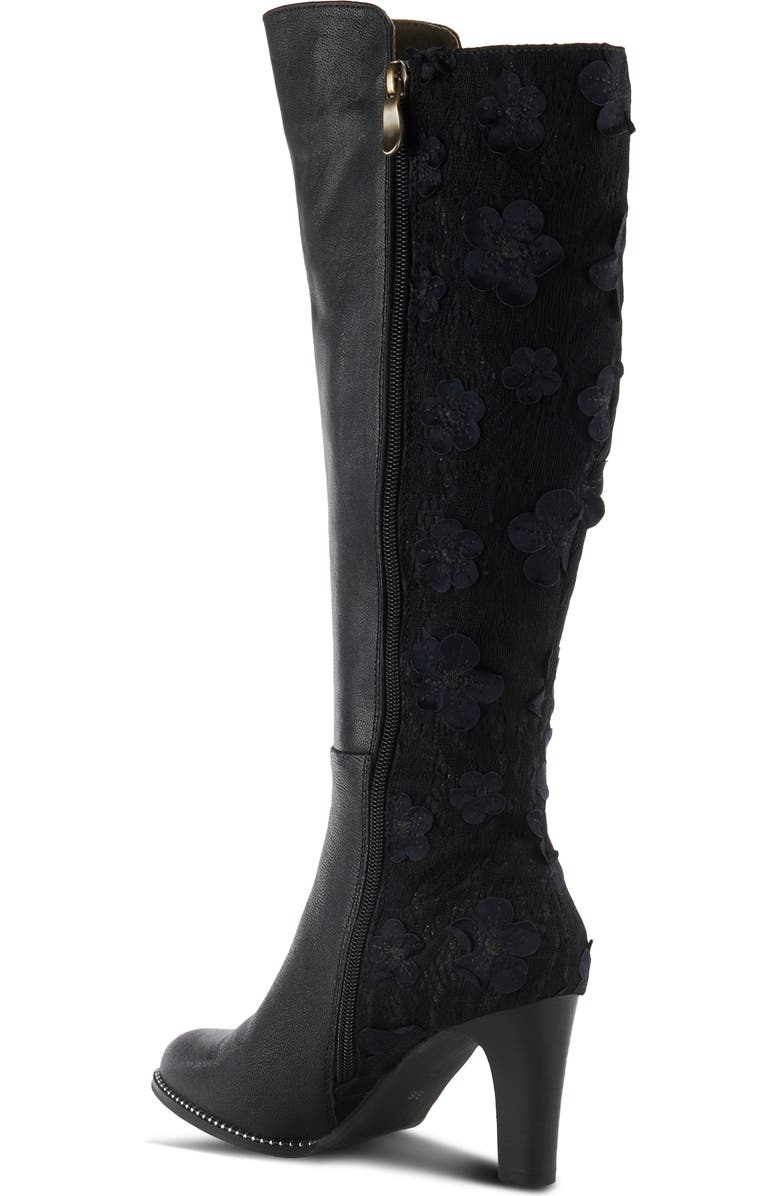L'Artiste by Spring Step Rozena Knee High Boot, Alternate, color, Black Multi