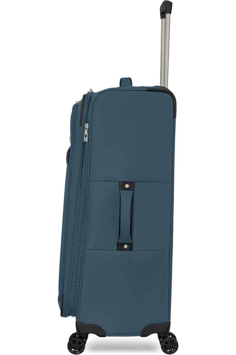 Stratford Softside 29" Large Checked Spinner Luggage, Alternate, color, Teal