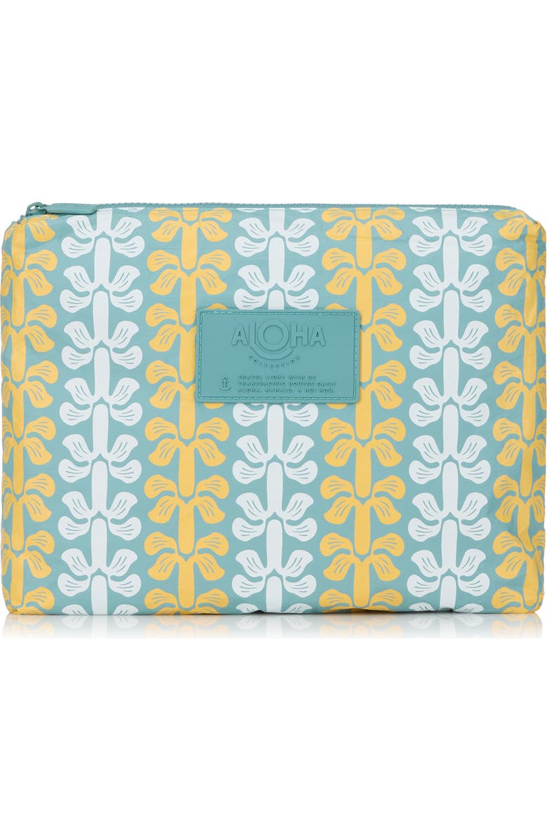 Aloha Collection Mid Lei Life Water Resistant Tyvek<sup>®</sup> Zip Pouch, Main, color,