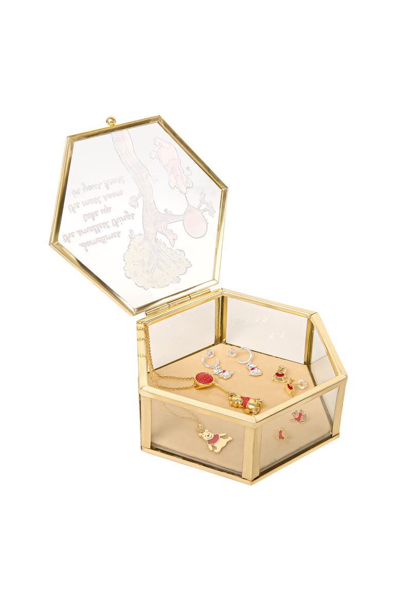 Cute Glass Jewelry Box, Alternate, color, Gold