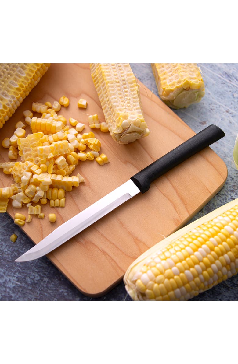 Rada 6 Piece Steak Knife Set in Gift Box, Alternate, color, Black