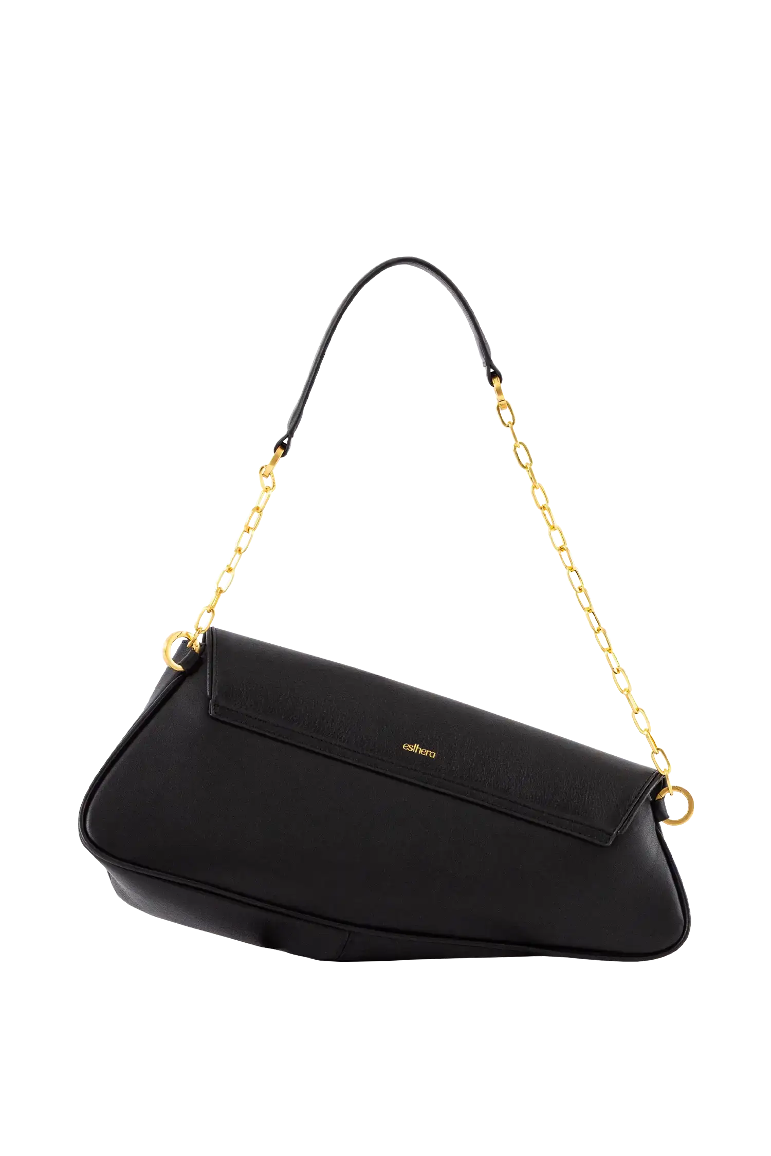 Esthera 11PM Leather Shoulder Bag, Alternate, color, Black