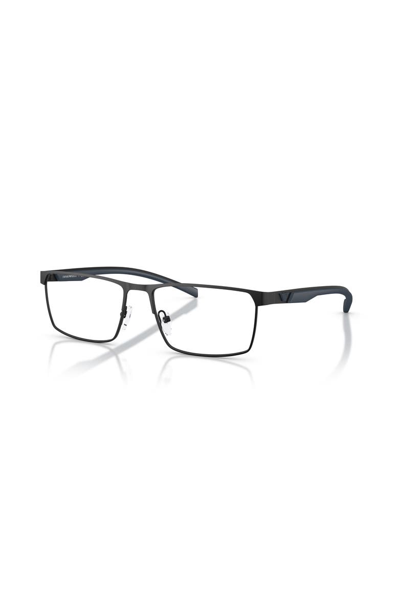 57mm Rectangle optical glasses, Main, color, Black