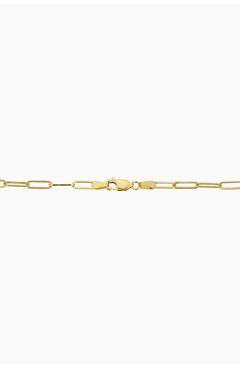 Oradina 14K Gold Venice Link Paperclip Necklace, Alternate, color, Yellow Gold