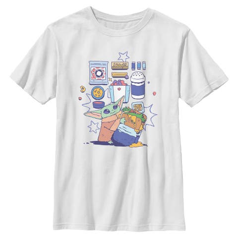 Boy's Star Wars The Mandalorian and Grogu The Child Enjoy Your Meal  Graphic T-Shirt