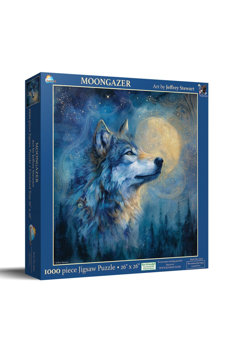 Sunsout Moongazer 1000 piece Jigsaw Puzzle for Adults, Main, color, Multicolor