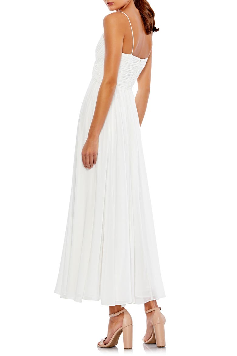 Faux Wrap Sleeveless Flowy Midi Dress, Alternate, color, WHITE