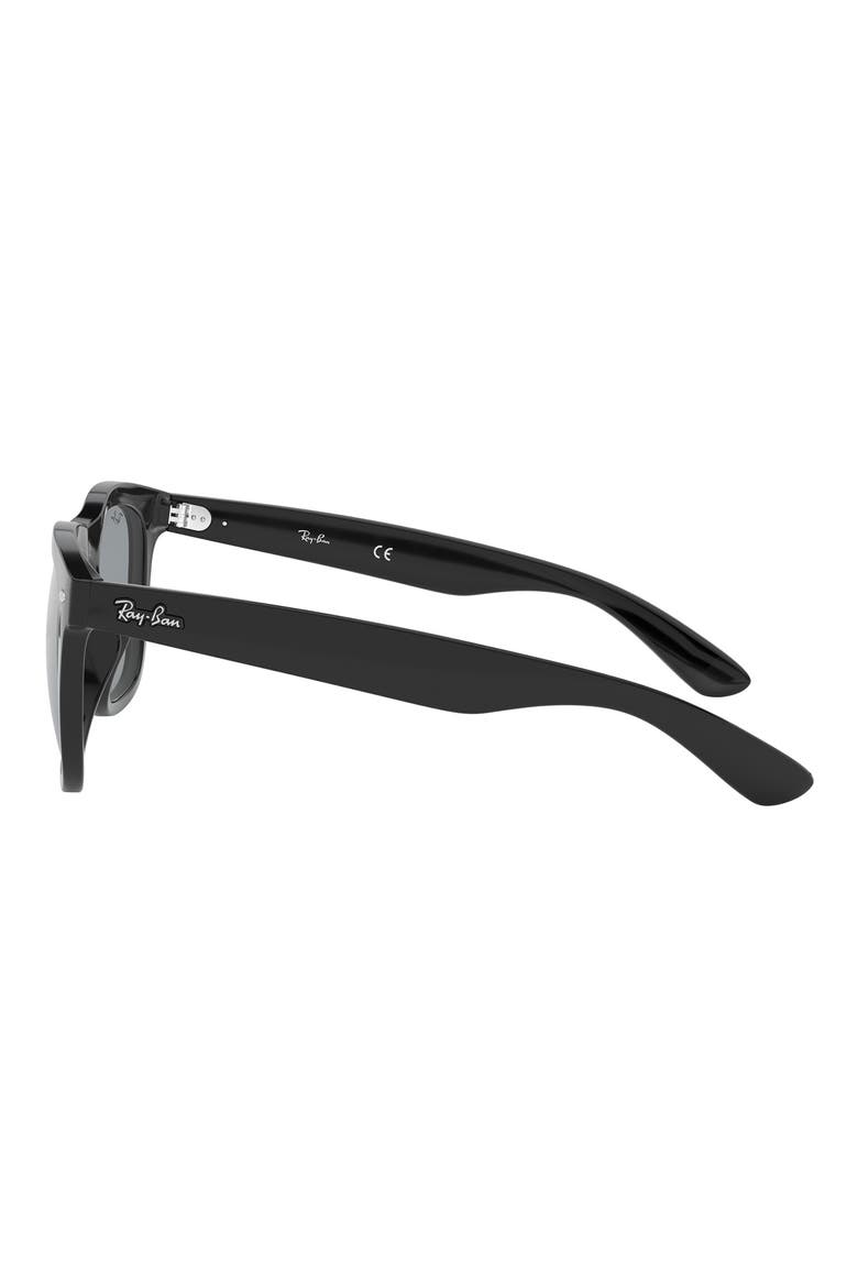 56mm Square Sunglasses, Alternate, color, BLACK / DARK GREY