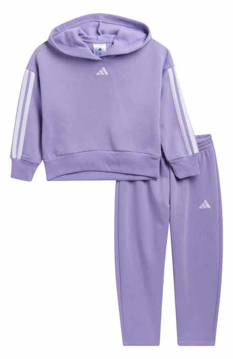 Kids' 3-Stripes Fleece Hoodie & Joggers Set