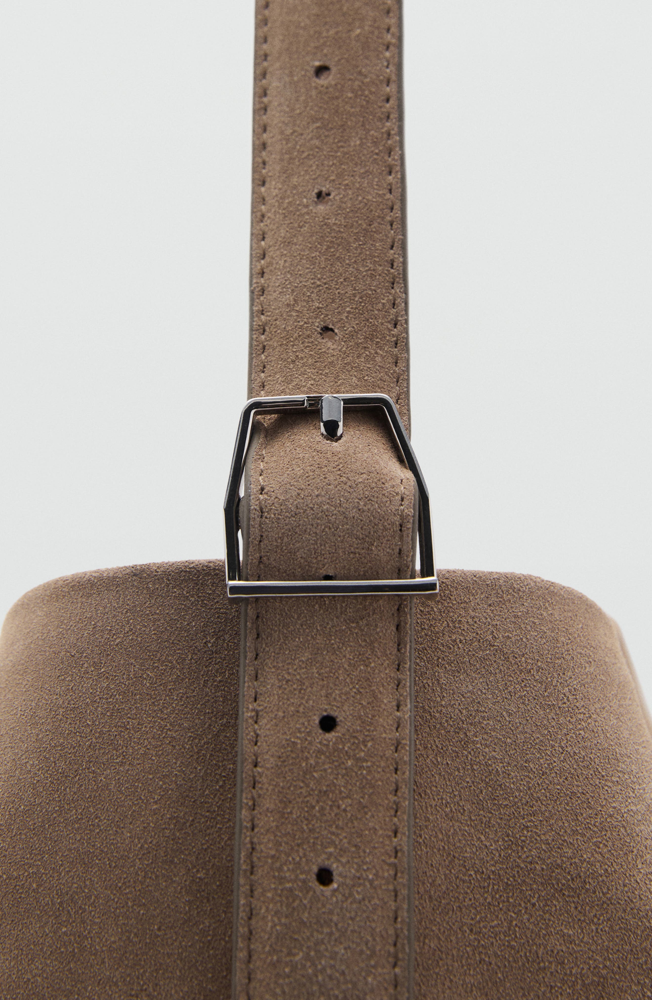 MANGO Suede Tote Bag, Alternate, color, 