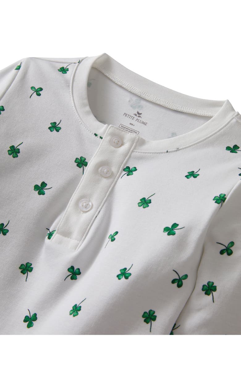 Petite Plume Kids' Pima Cotton Interlock Fitted Two-Piece Pajamas, Alternate, color, 