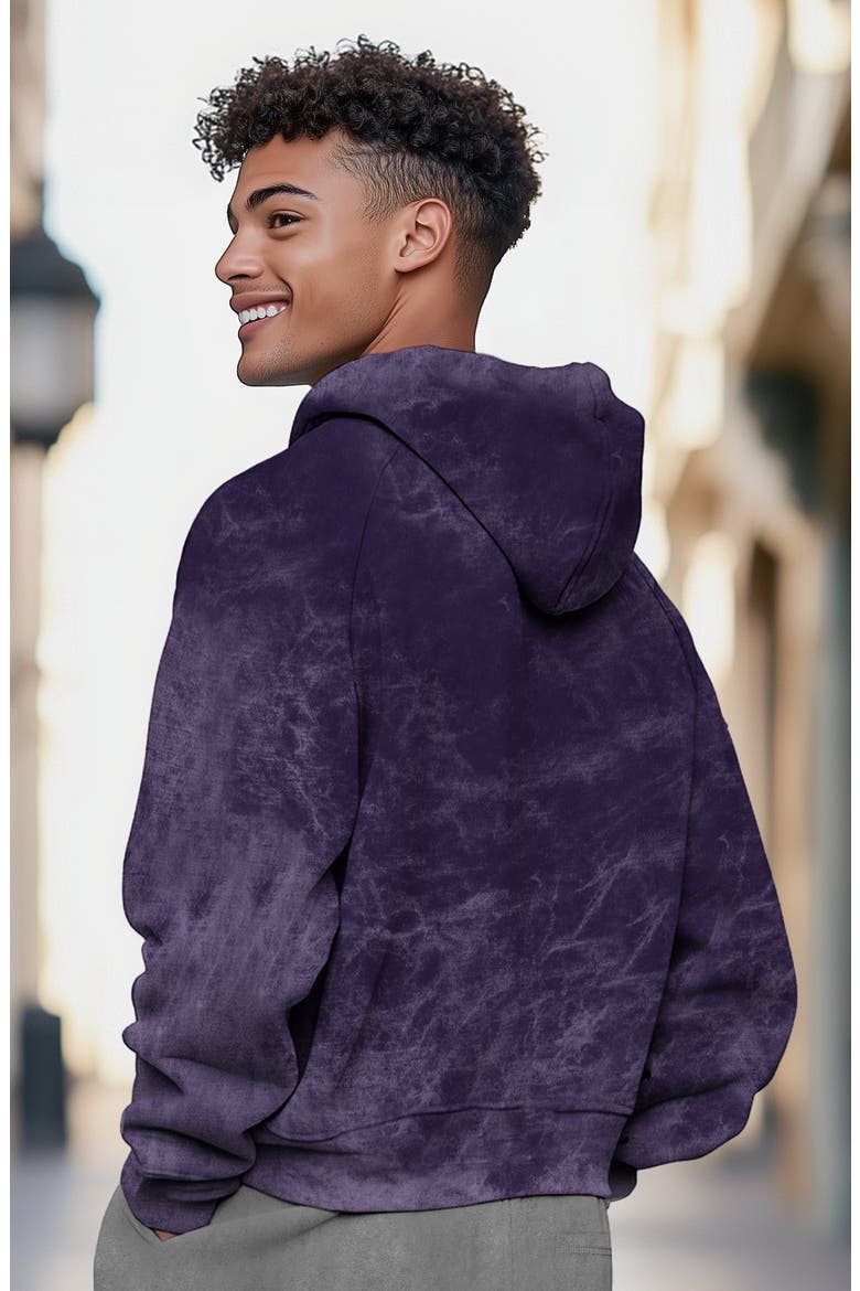 Astronaut  Midweight Mineral Washed Hoodie, Alternate, color, Purple
