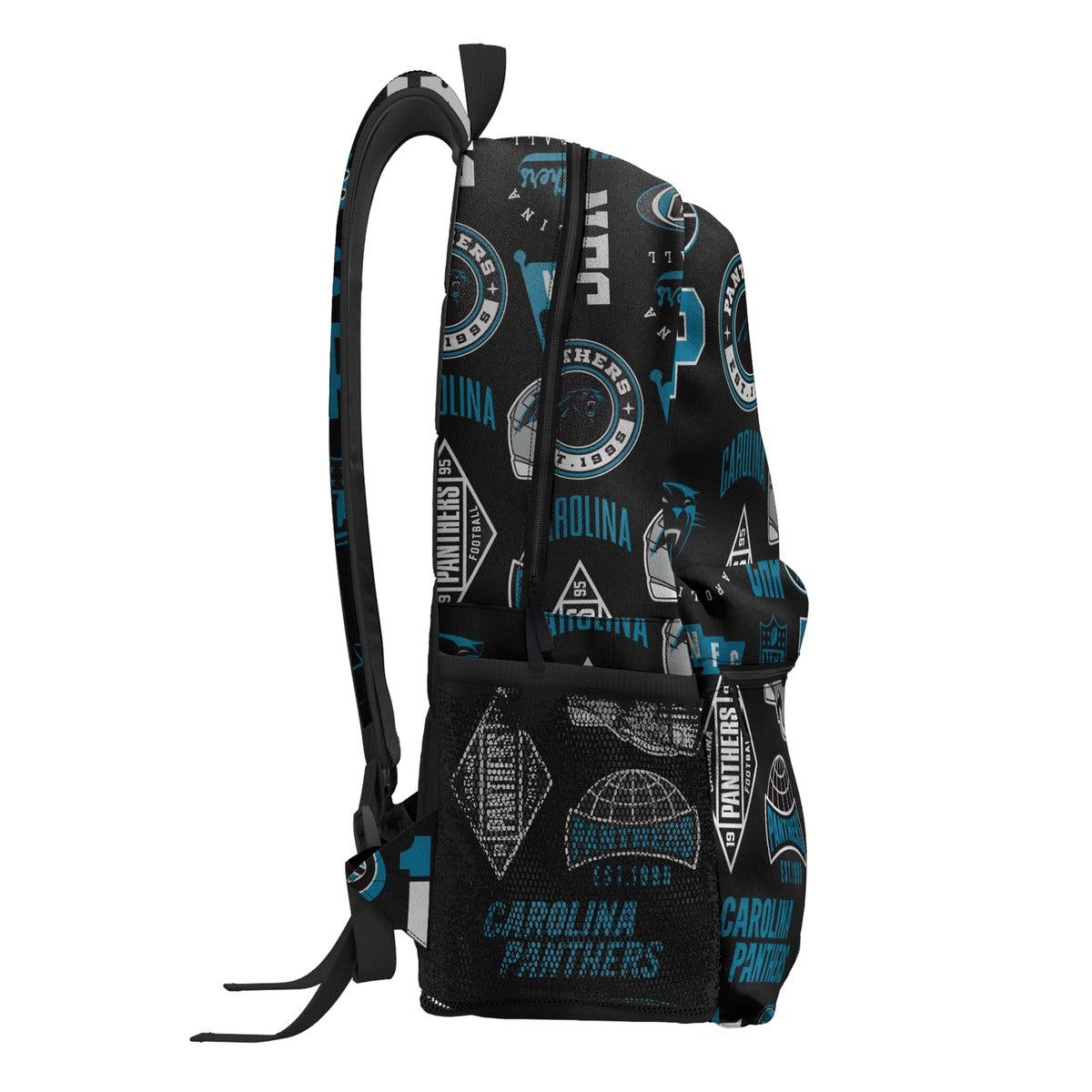 Carolina Panthers Backpack and Lunchbox Set, Alternate, color, Black