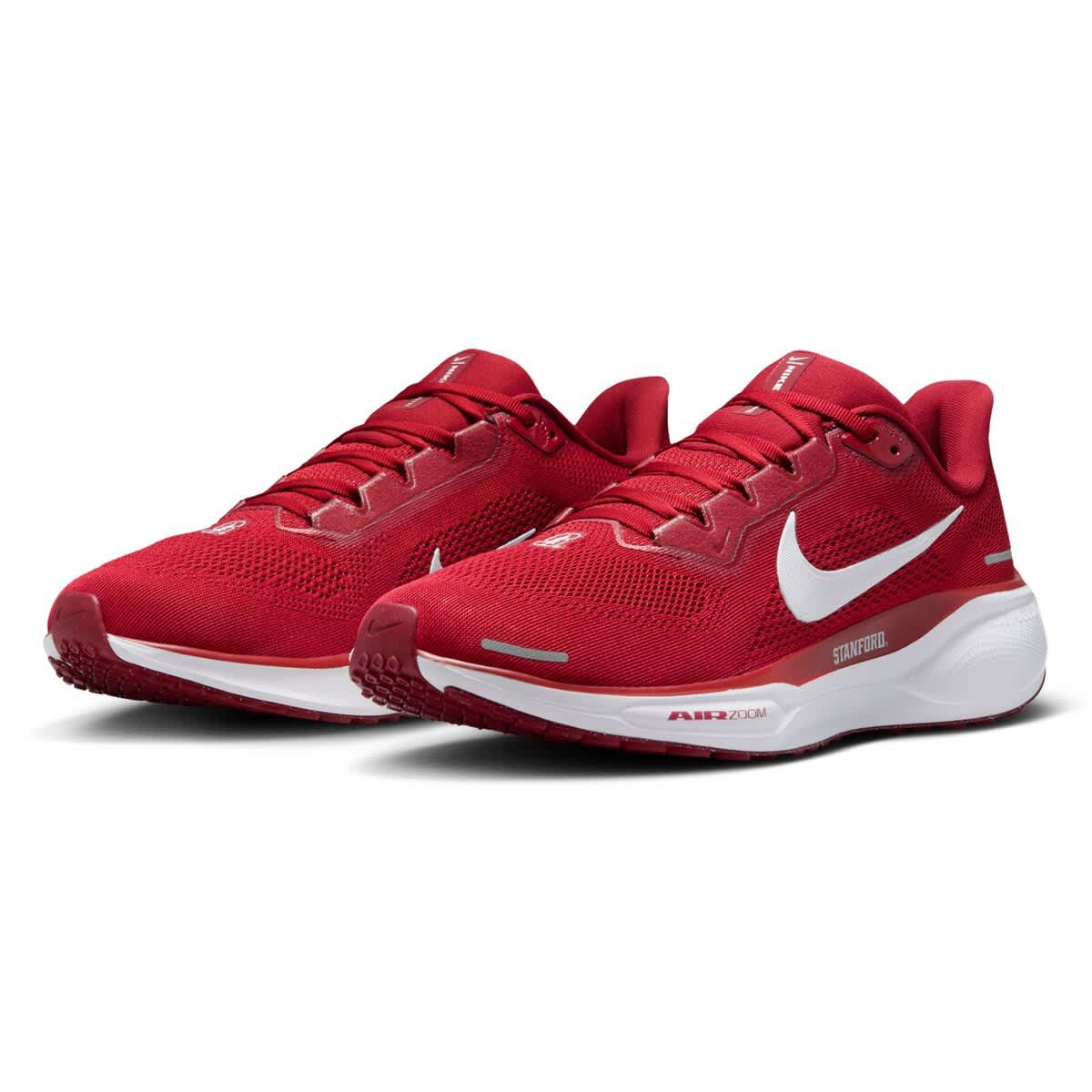 Unisex Nike Cardinal Stanford Cardinal Zoom Pegasus 41 Running Shoes, Alternate, color, Cardinal