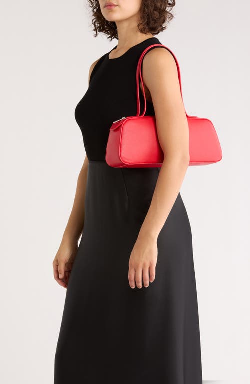 Bcbg Minimalist East West Shoulder Bag In Red
