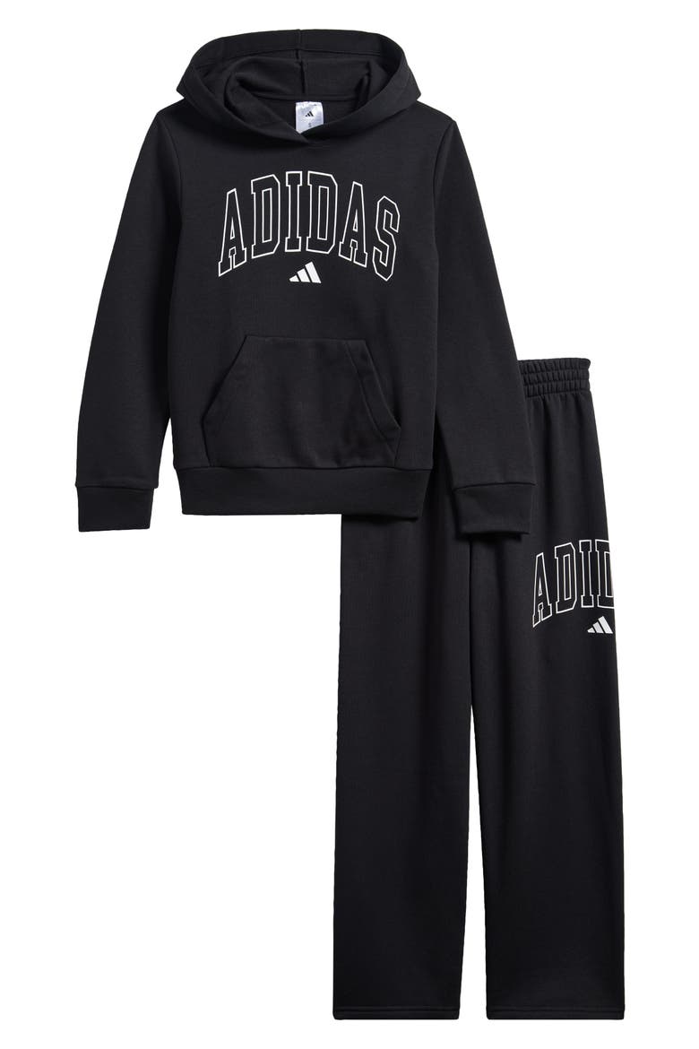 Kids' Sweatshirt And Sweatpants Set, Main, color, BLACK