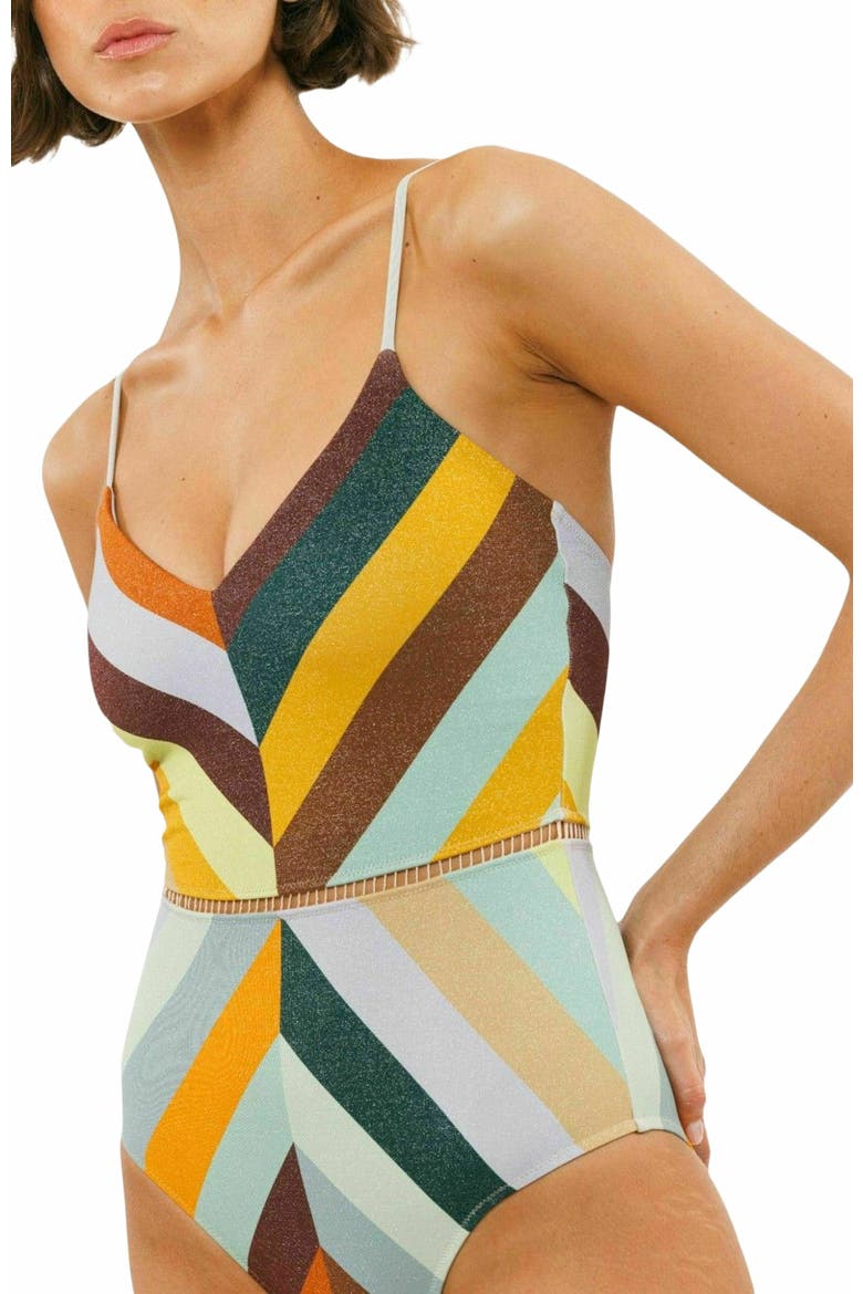 Arava One-piece Swimsuit, Alternate, color, Multicolor