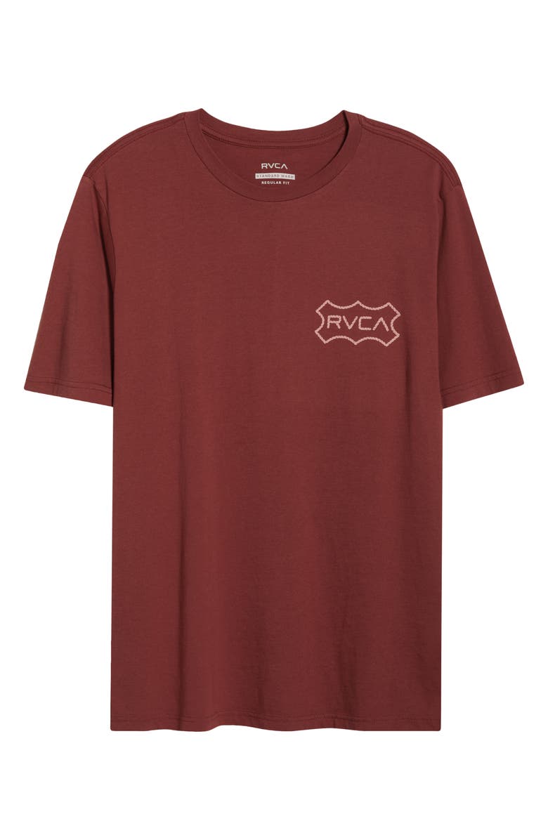 RVCA Genuine RVCA Cotton Graphic T-Shirt, Alternate, color, Red Earth