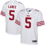 Nike Youth Nike Trey Lance White San Francisco 49ers Game Jersey