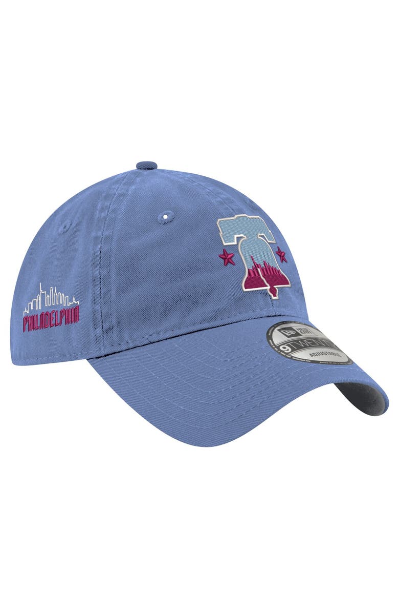 New Era Men's New Era Light Blue Philadelphia Phillies 2024 City Connect 9TWENTY Adjustable Hat, Alternate, color, 