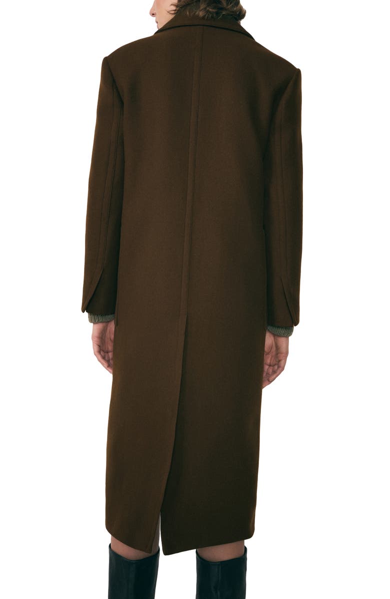 MANGO Pocketed Virgin Wool Blend Coat, Alternate, color, 