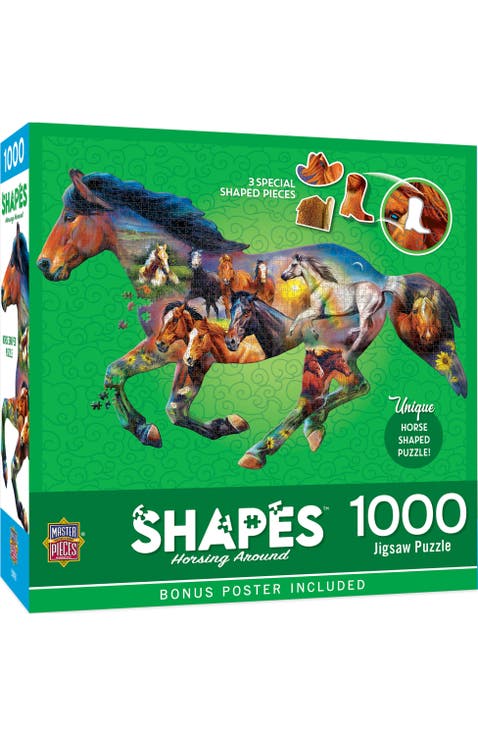 Horsing Around 1000 Piece Shaped Puzzle