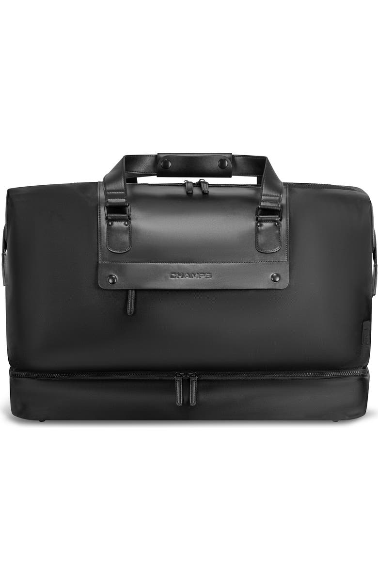 CHAMPS Waterproof Nylon Duffle Bag, Main, color, Black