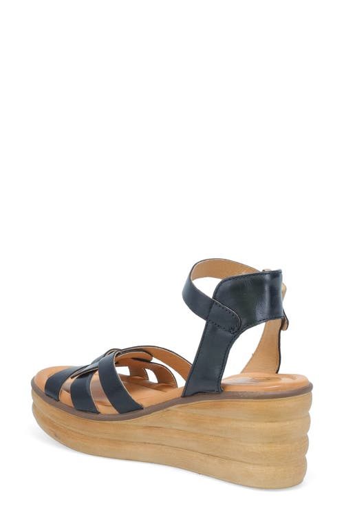 Miz Mooz Ozzie Platform Wedge Sandal In Black