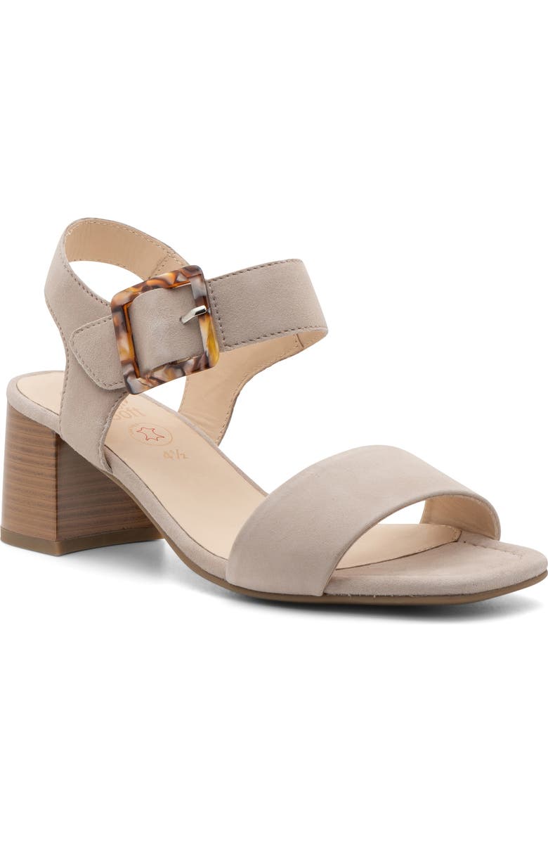 ara Bethel Block Heel Sandal, Main, color, Sand