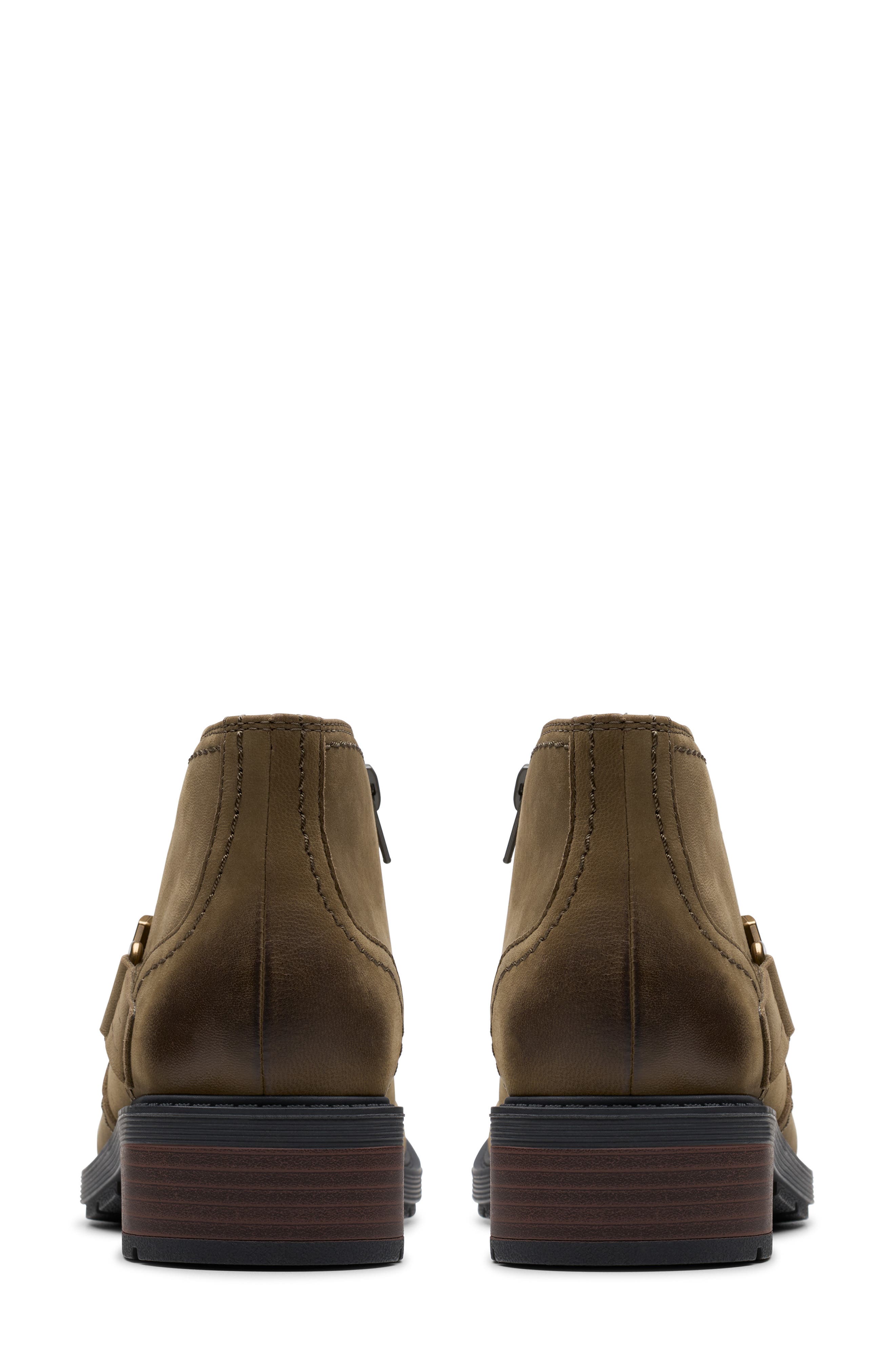 Clarks<sup>®</sup> Hearth Clara Ankle Boot, Alternate, color, Slate Nubuck