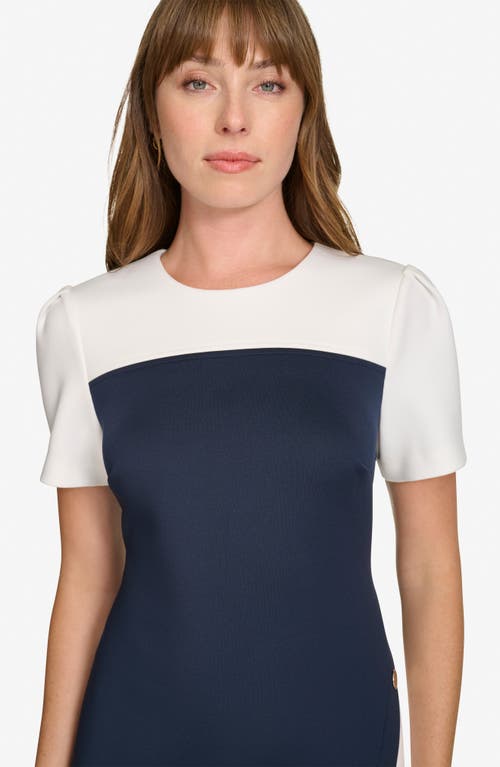 Tommy Hilfiger Asymmetric Scuba Sheath Dress