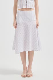 nuaje nuaje Lynn Flare Midi Skirt